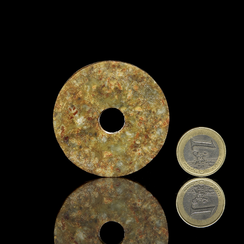 Carved jade disc ‘Bi’, Liangzhu culture - 6