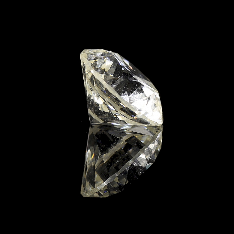 Diamante natural en talla brillante, 3.00 ct, certificado HRD