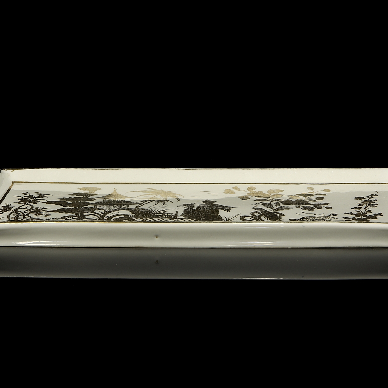Porcelain tray ‘Landscape’, 20th century - 8