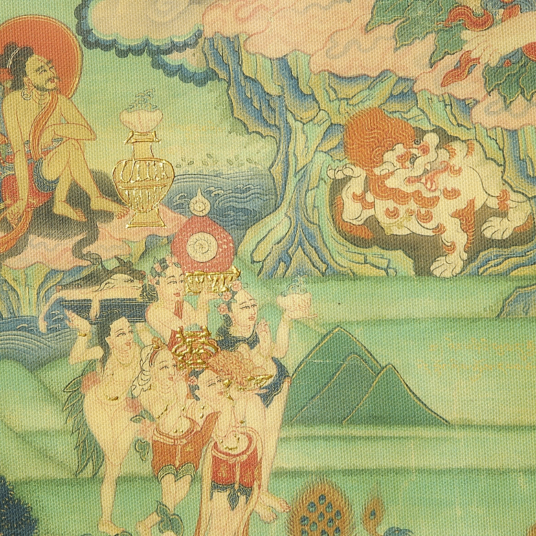Tangka ‘Mahasiddha Nāropa’, 20th century