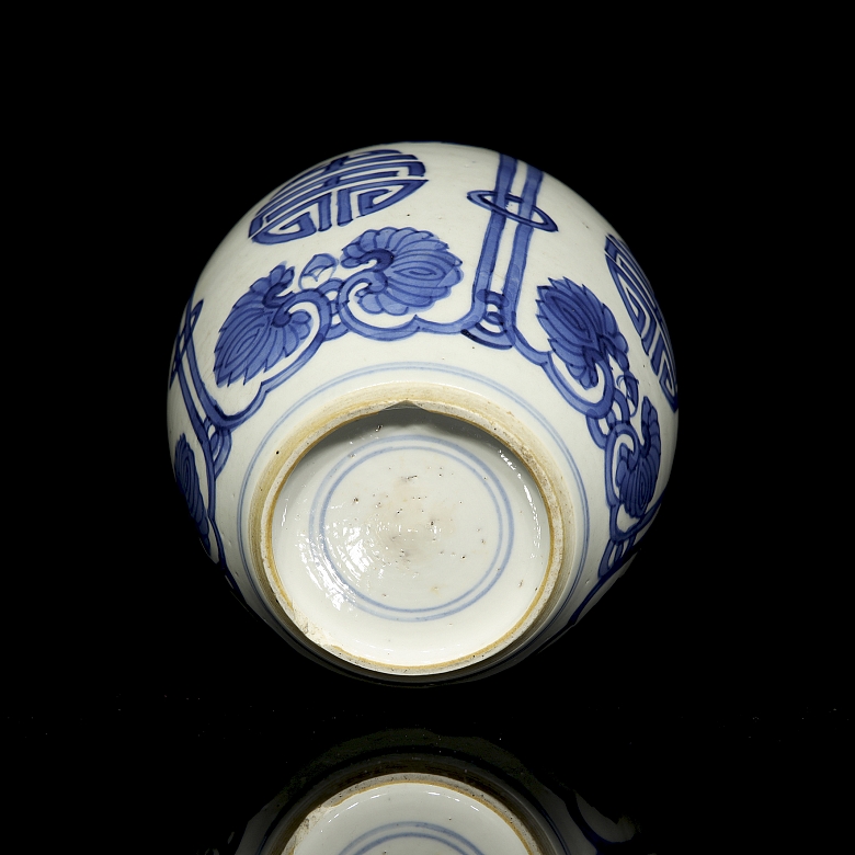 Tibor de porcelana esmaltada