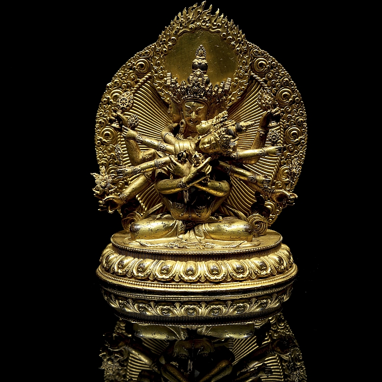 Buda de bronce dorado 