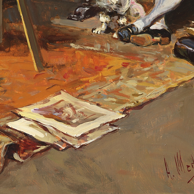 Antonio Medina Serrano (1944) ‘The Antique Dealer’, 2002