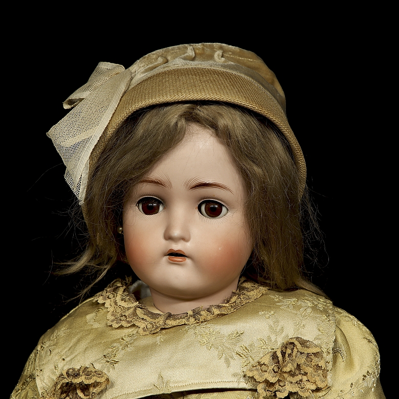 Muñeca de porcelana, Catterfelder Puppenfabrik, Alemania, c. 1910-1920