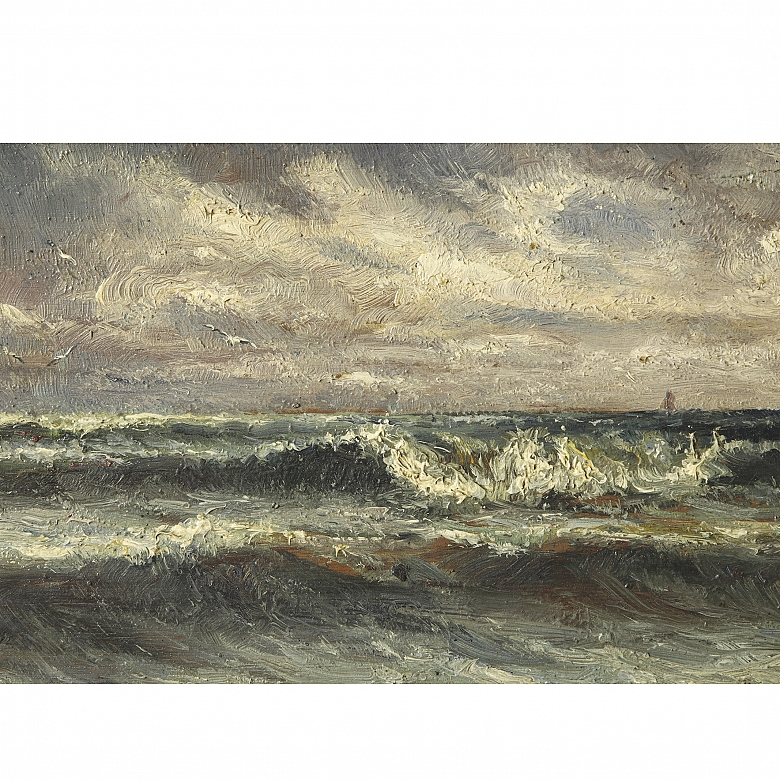 19th century Spanish school ‘Sea’