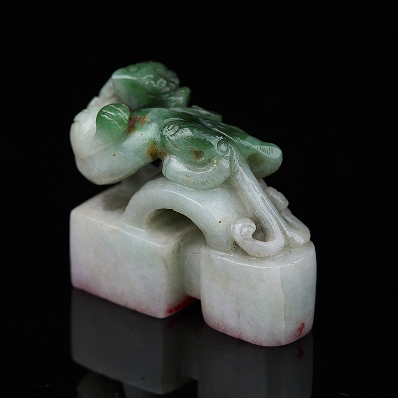 Doble sello de jadeíta