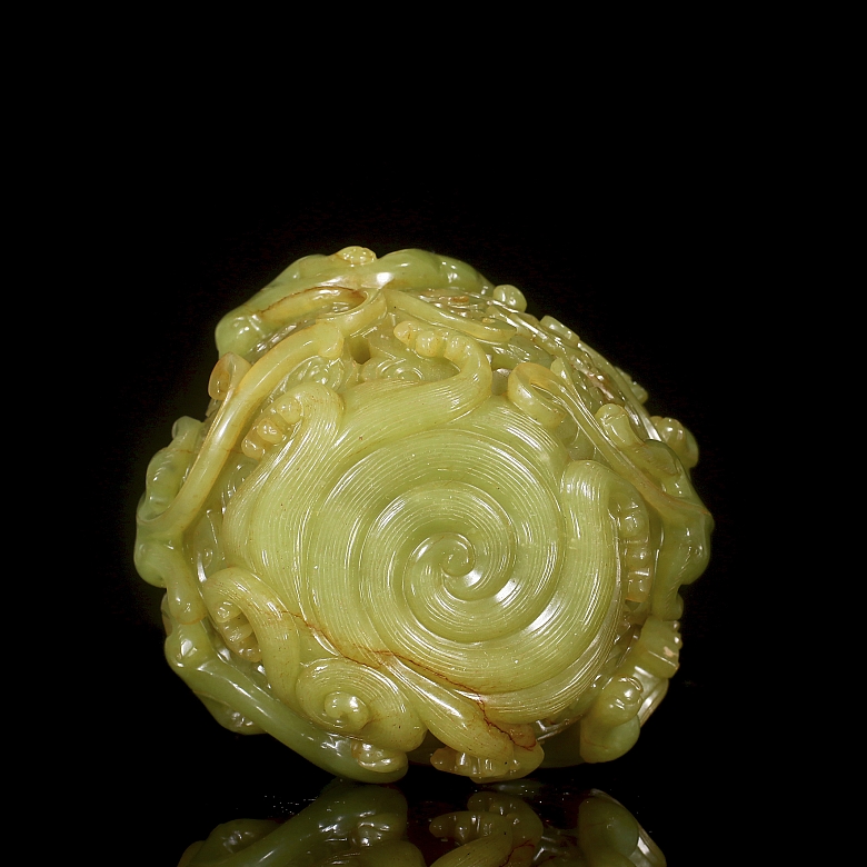 Incensario de jade amarillo 