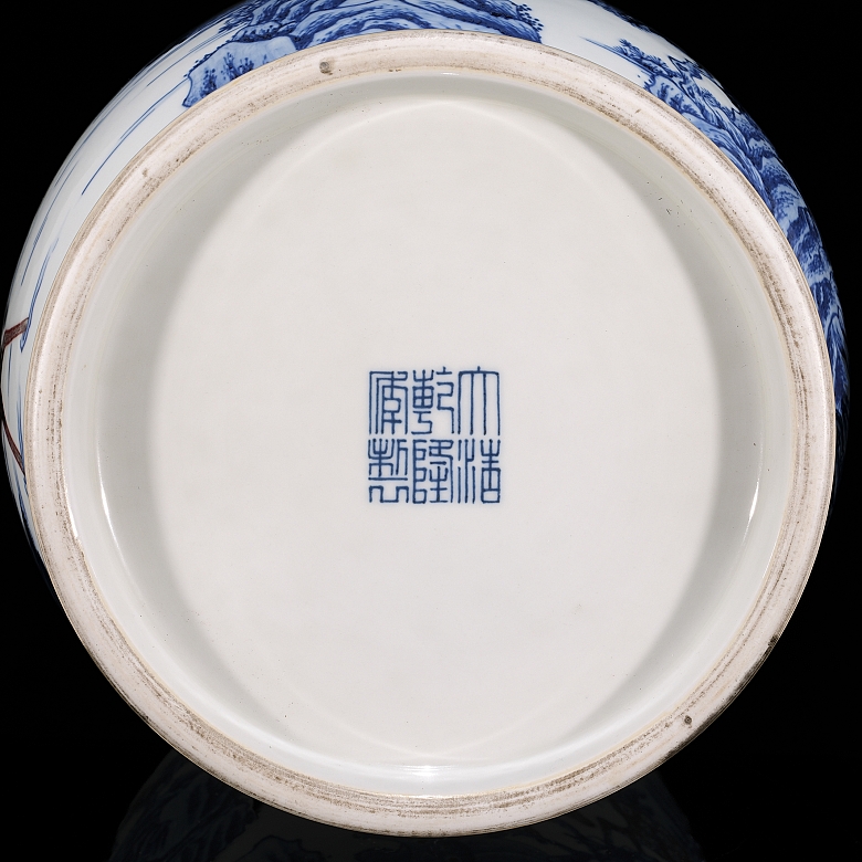 Jarrón de porcelana esmaltada 