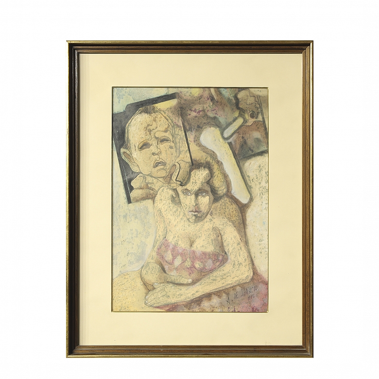 安东尼奥·德·伊格纳西奥·维森斯 Antonio De Ignacio Vicens，《母性》，1972年