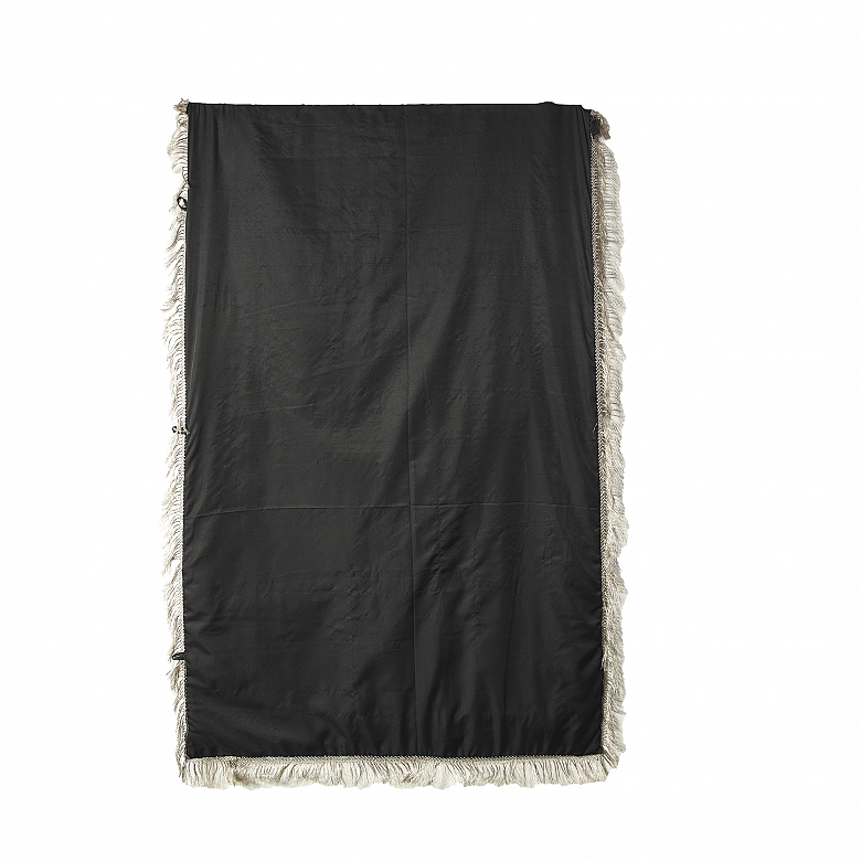 Embroidered tapestry ‘Zardozi’, with coloured gems, India, 20th century