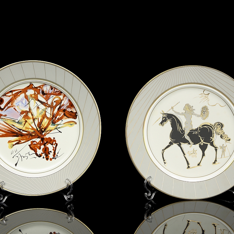 Salvador Dalí (1904-1989) Pareja de platos