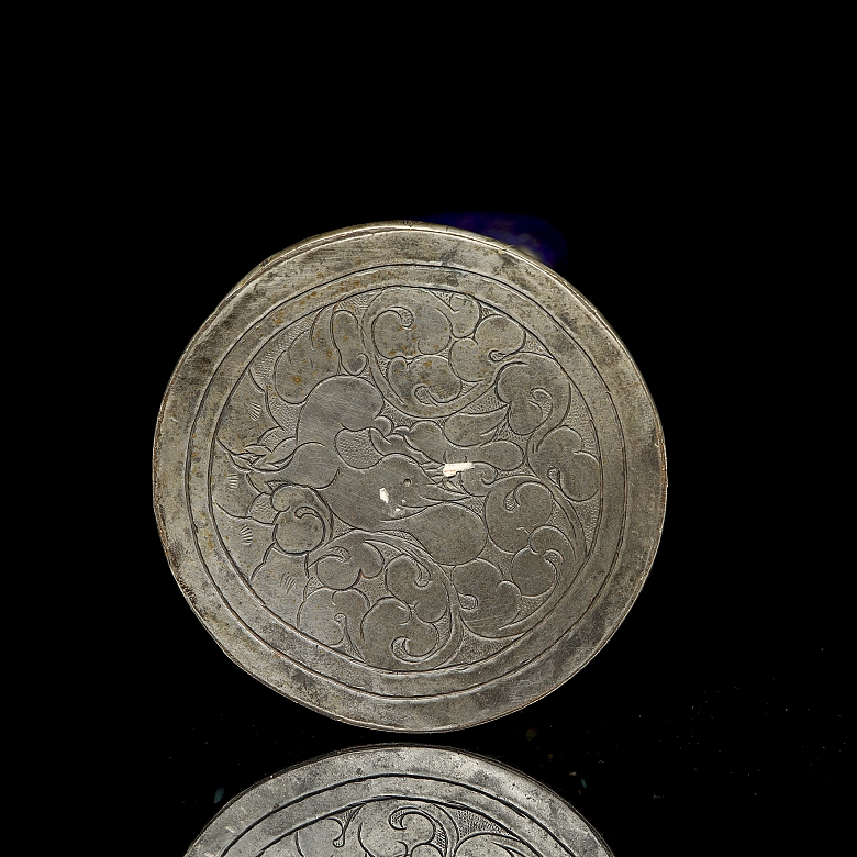 Sello de plata y lapislázuli, Tíbet, s.XIX-XX