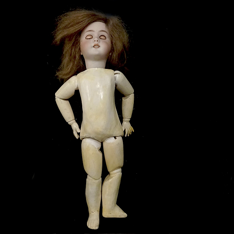 Muñeca de porcelana, Alemania, ca. 1895-1915