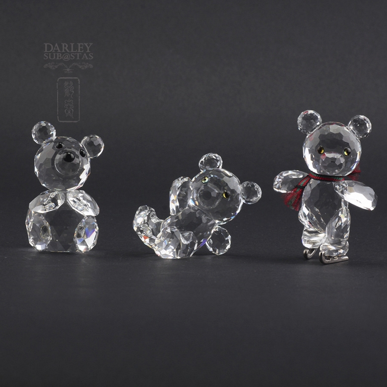 Tres osos de Swarovski.