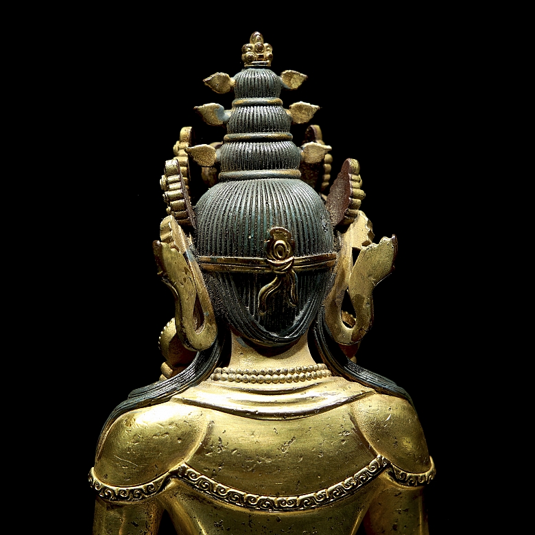 Buda de bronce dorado 