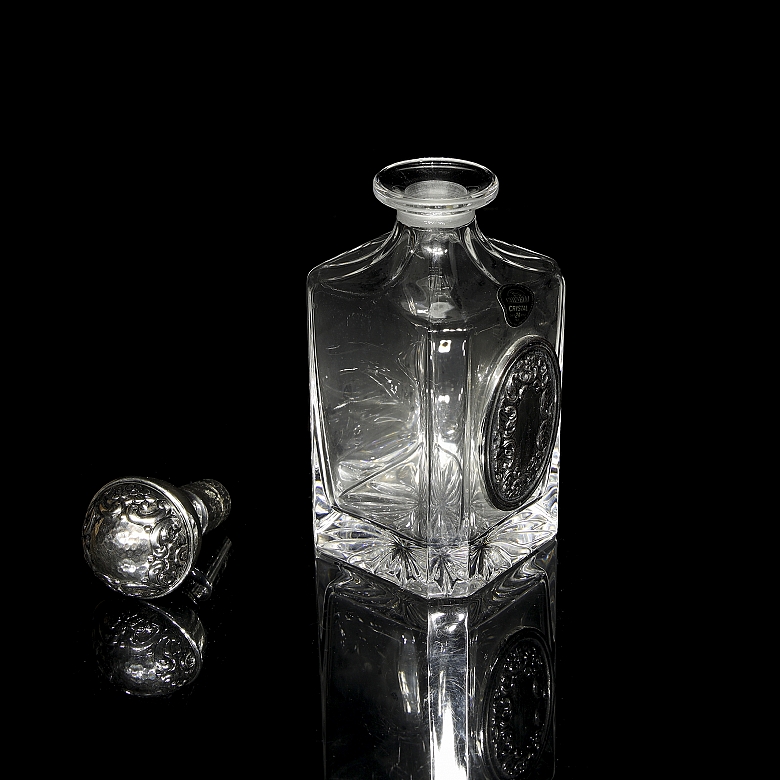 Licorera de cristal Chinelli, s.XX