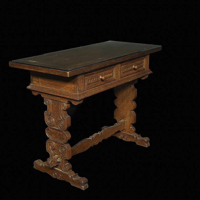 Wooden hall table, 20th century - 2