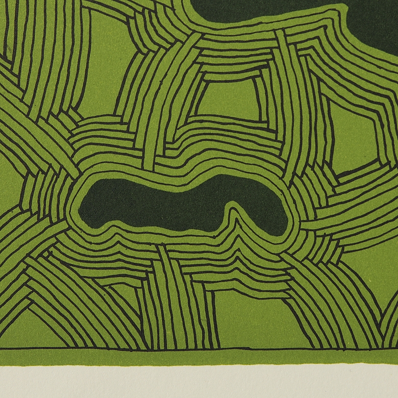 Alfredo Alcain Partearroyo (1936) “Manchitas sobre verde”, 2003 - 5