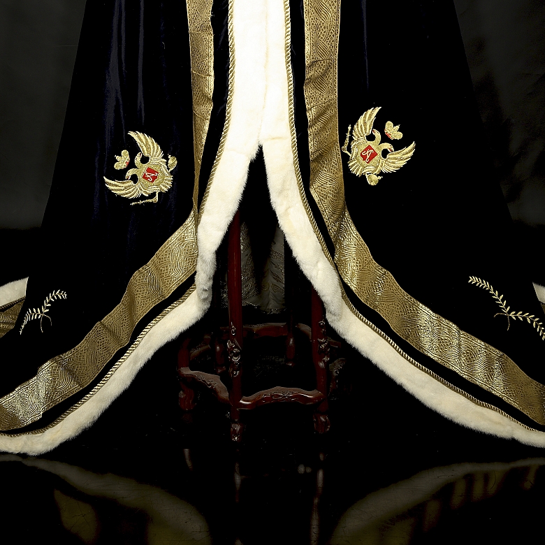 Ceremonial cloak with double-headed eagle, 20th century