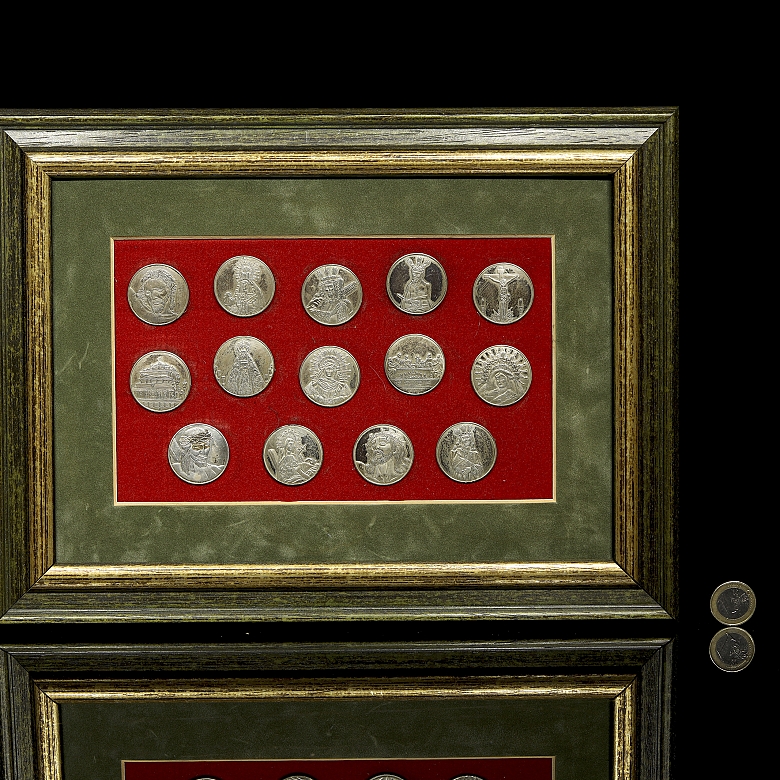 Serie de monedas de plata de índole religiosa, s.XX