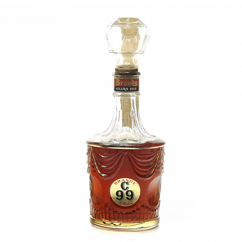 Botella de brandy “C 99 Viejo”, Solera, 1958