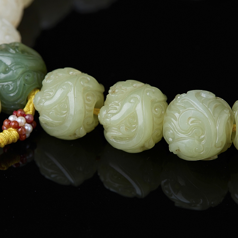 Pulsera de cuentas de jade 