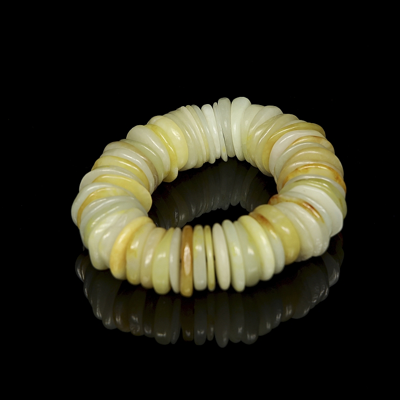 Bracelet with jade beads, 20th century - 4