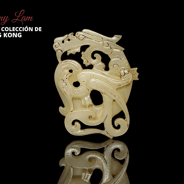 Placa de jade blanco 