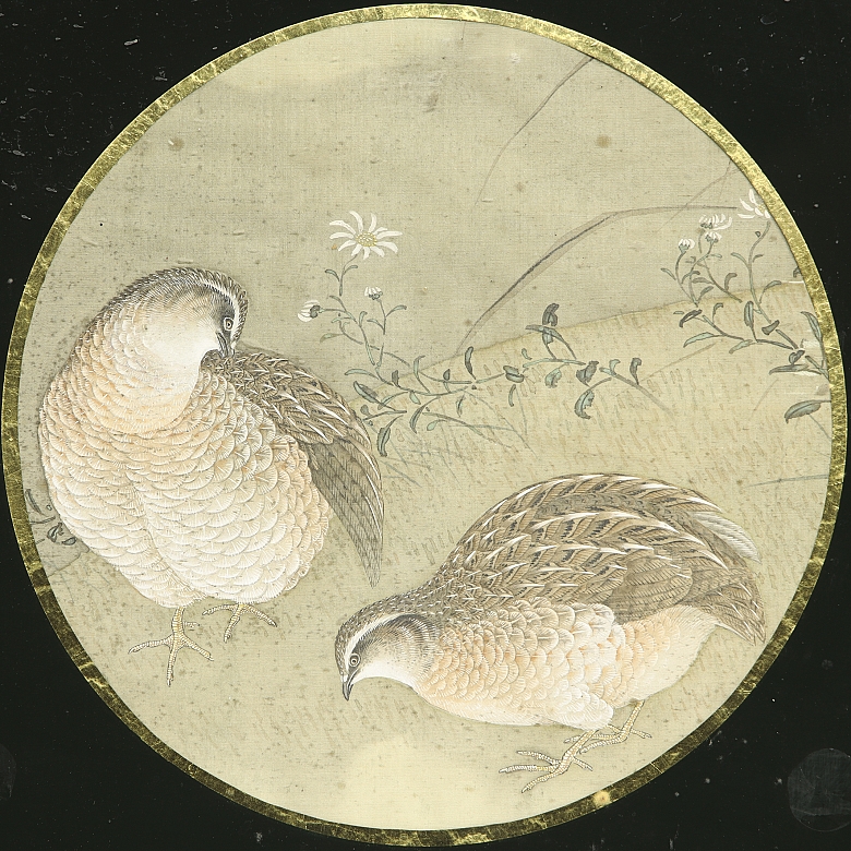 Chinese painting ‘Pair of Partridges’, Qing dynasty - 2