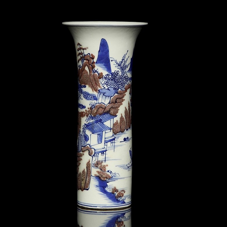 Jarrón de porcelana esmaltada 