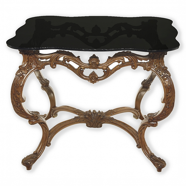 Mariano García (s.XX) Mesa auxiliar estilo Luis XV - 1