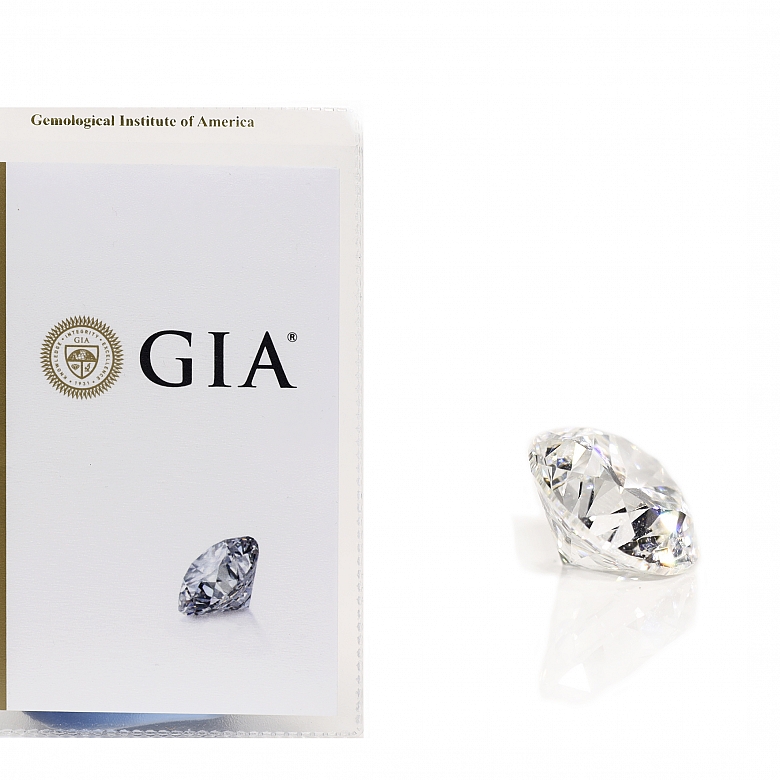 Diamante natural en talla brillante de 0,50 ct