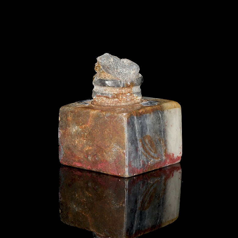 Carved Shoushan stone seal, Qing dynasty