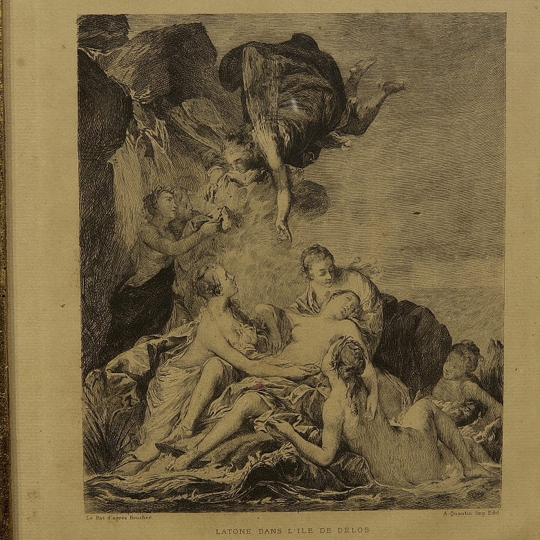 Grabado según obra de Boucher