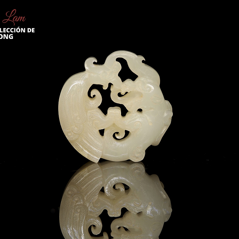 Colgante de jade blanco 