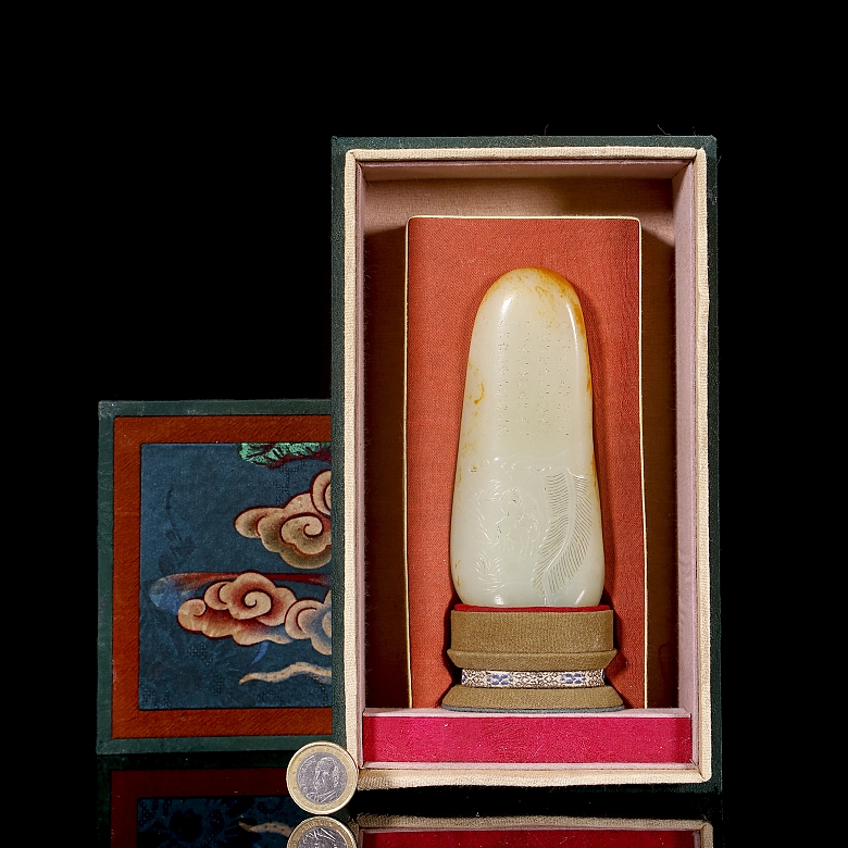 Roca de jade blanco de Hetian 