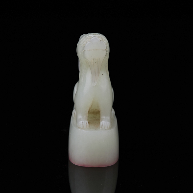 Sello de jade blanco