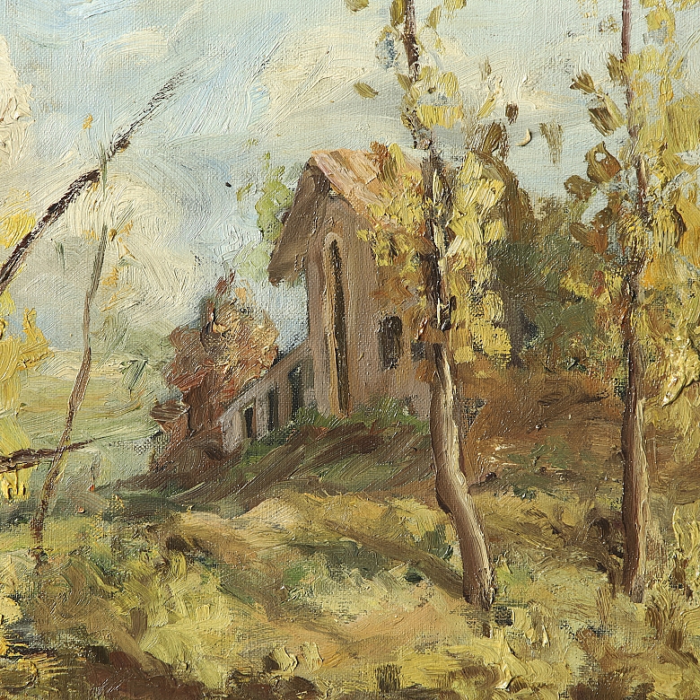 A. Anglada (20th century) ‘Landscape by the River’