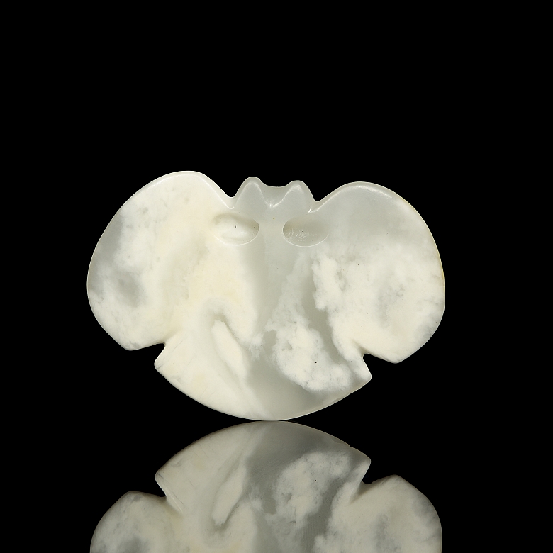 Figura de jade blanco 