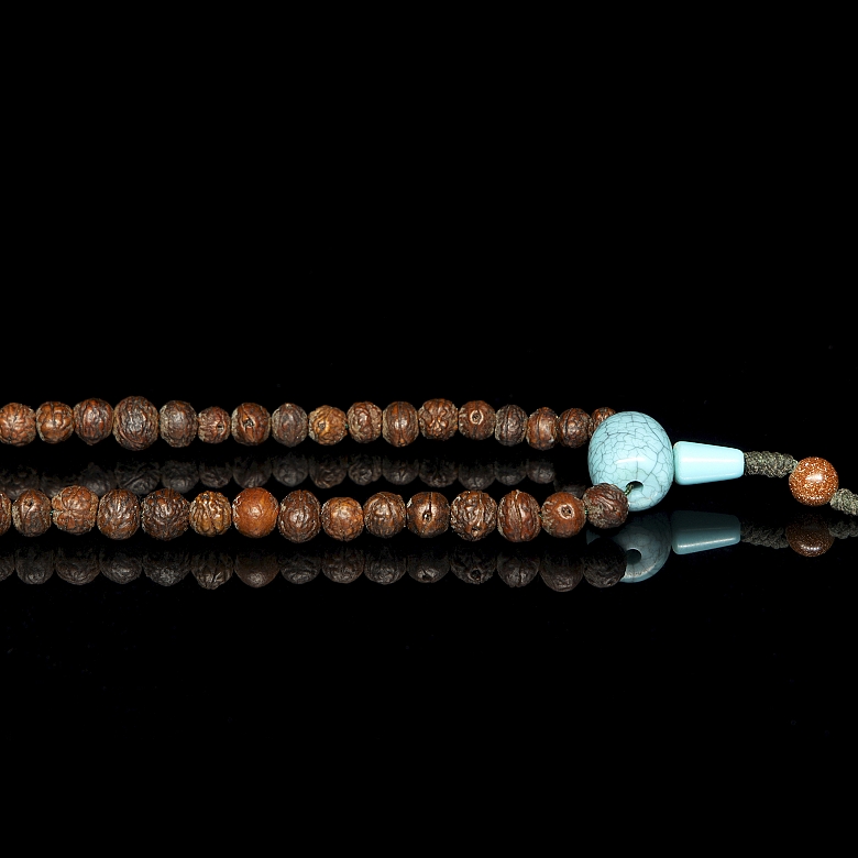 Mala with 113 beads, Tibet, 20th century