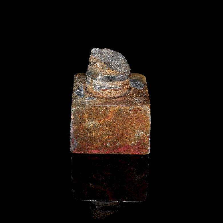 Carved Shoushan stone seal, Qing dynasty