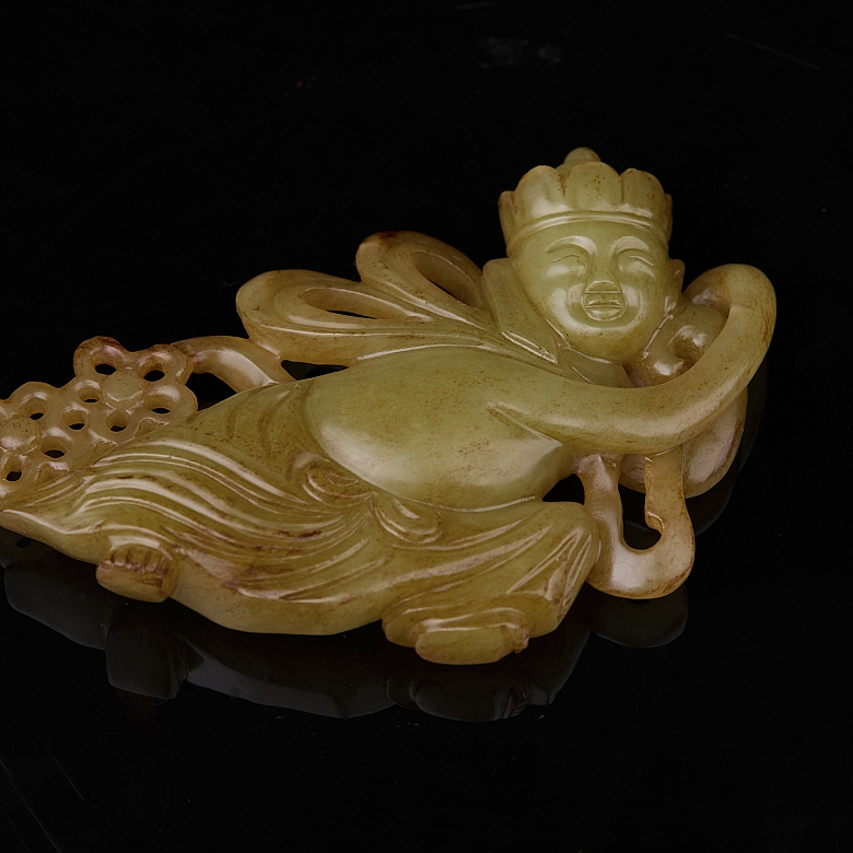 Placa de jade amarillo