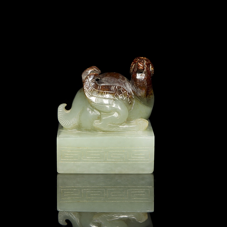 Sello de jade tallado