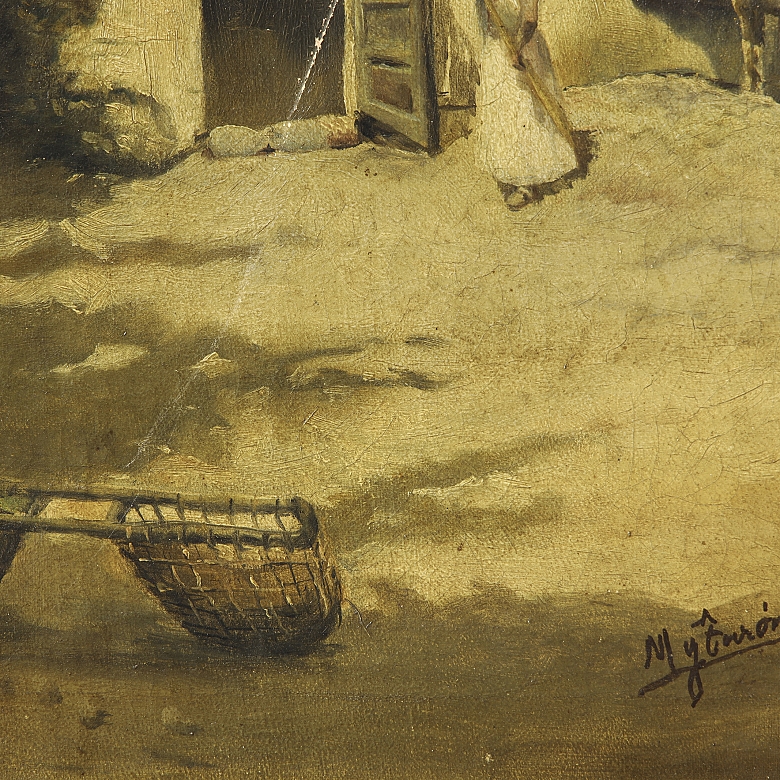 M and Turón (19th century) ‘View of a house’