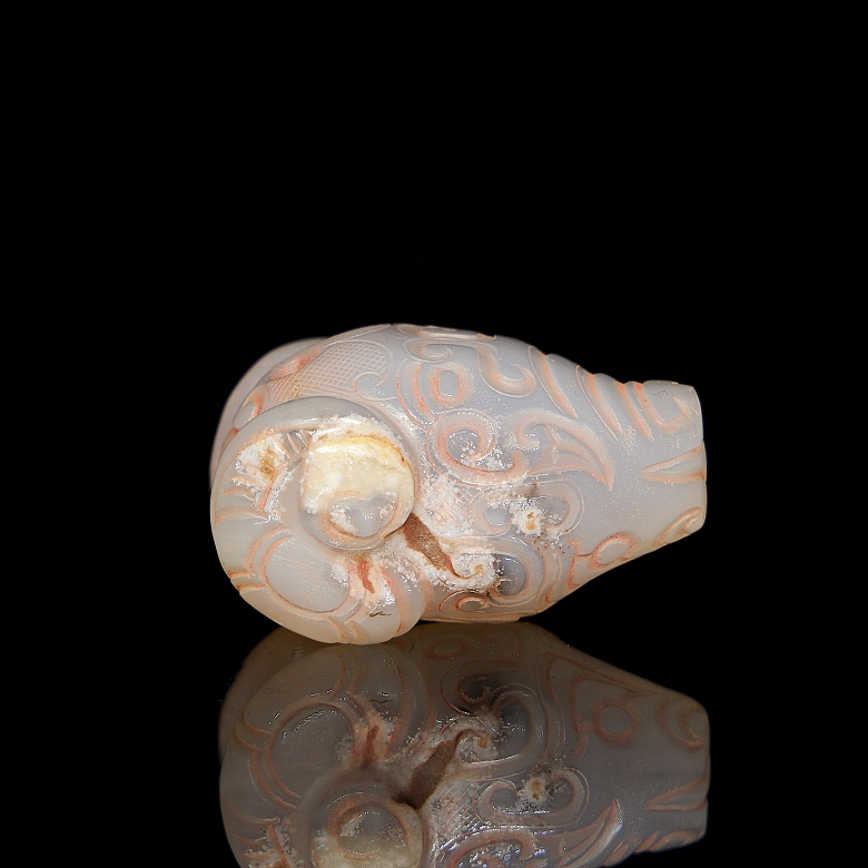 Colgante de ágata blanca 