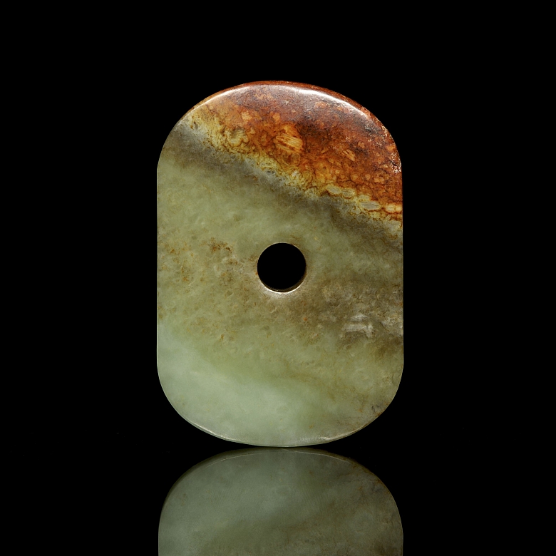 Colgante de jade tallado, cultura Hongshan