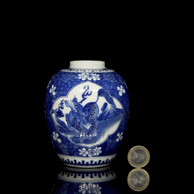 Jarrón de porcelana esmaltada 