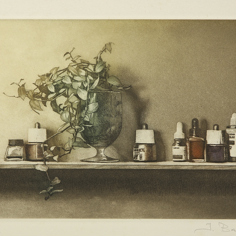 Javier Banegas Lista (1974) “Still Life with Inks,” c. 2004
