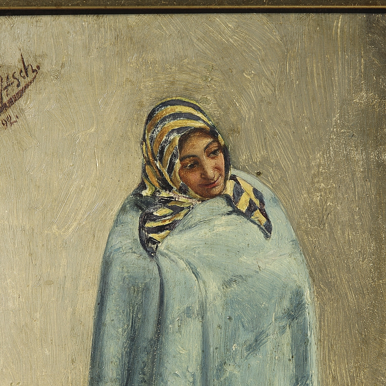 J·加什《蒙面纱的女士》，1892年