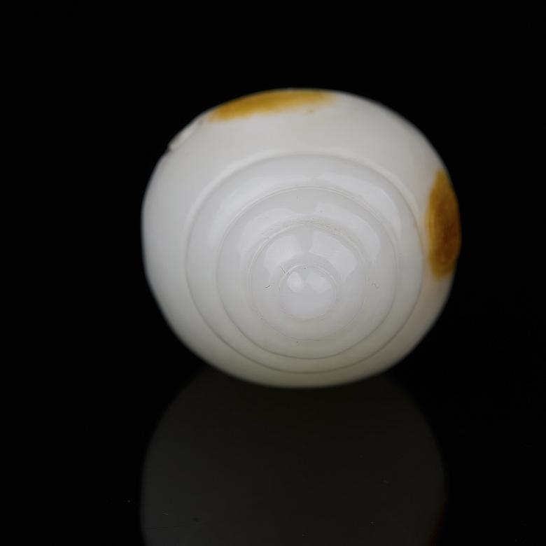 Caracola de jade blanco de Hetian 